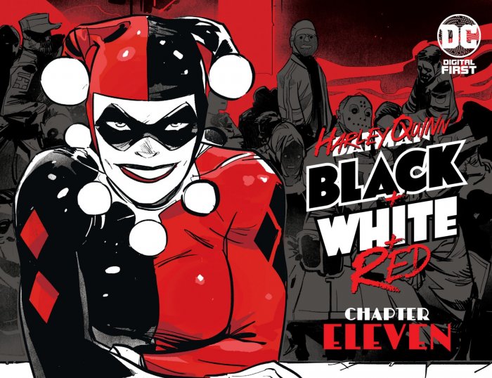 black white and red harley quinn