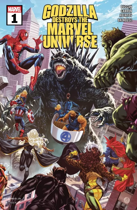 Godzilla Destroys the Marvel Universe (Godzilla Destroys the Marvel Universe #1)